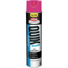 Krylon - 25 fl oz Pink Marking Paint - 35 to 71 Sq Ft Coverage, Water-Based Formula - Industrial Tool & Supply