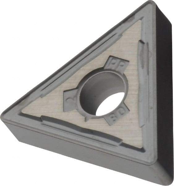 Kennametal - TNMG432 RP Grade KCU10 Carbide Turning Insert - TiAlN Finish, 60° Triangle, 1/2" Inscr Circle, 3/16" Thick, 1/32" Corner Radius - Industrial Tool & Supply