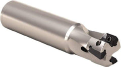 Seco - 16mm Cut Diam, 8mm Max Depth of Cut, 16mm Shank Diam, 135mm OAL, Indexable Square Shoulder End Mill - XO.. 0903.. Inserts, Cylindrical Shank, 90° Lead Angle, Through Coolant, Series Micro Turbo - Industrial Tool & Supply