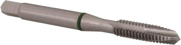 Accupro - #12-24, 3 Flute, Bright Finish, Vanadium High Speed Steel Spiral Point Tap - Plug Chamfer, Right Hand Thread, 2-3/8" OAL, 17mm Thread Length, 5.588mm Shank Diam, 2B Class of Fit - Exact Industrial Supply