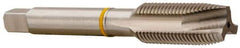 Accupro - 5/16-18, 2 Flute, Bright Finish, Vanadium High Speed Steel Spiral Point Tap - Plug Chamfer, Right Hand Thread, 2-23/32" OAL, 22mm Thread Length, 8.077mm Shank Diam, 3B Class of Fit - Exact Industrial Supply