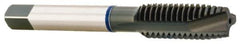 Accupro - #6-32, 3 Flute, Oxide Finish, Vanadium High Speed Steel Spiral Point Tap - Plug Chamfer, Right Hand Thread, 2" OAL, 13mm Thread Length, 3.581mm Shank Diam, 2B Class of Fit - Exact Industrial Supply