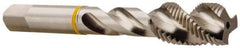 Accupro - 1-8 3 Flute 2B Modified Bottoming Spiral Flute Tap - Vanadium High Speed Steel, Bright Finish, 5-1/8" OAL, Right Hand Flute, Right Hand Thread - Industrial Tool & Supply