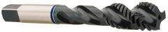 Accupro - 7/8-9 3 Flute Modified Bottoming Spiral Flute Tap - Vanadium High Speed Steel, Oxide Finish, 4-11/16" OAL, Right Hand Flute, Right Hand Thread, H5 - Industrial Tool & Supply