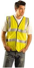 OccuNomix - Size XL Flame Resistant/Retardant Yellow Solid General Purpose Vest - 44 to 46" Chest, ANSI 107-2015, ASTM F1506, ATPV=5.1 cal/Sq cm, NFPA 70E/HRC=1, Hook & Loop Closure, 1 Pocket, Modacrylic/Aramid Blend - Industrial Tool & Supply