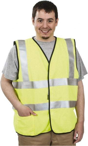 OccuNomix - Size 2XL Flame Resistant/Retardant Yellow Solid General Purpose Vest - 48 to 50" Chest, ANSI 107-2015, ASTM F1506, ATPV=5.4 cal/Sq cm, NFPA 70E/HRC=1, Hook & Loop Closure, 1 Pocket, Modacrylic/Aramid Blend - Industrial Tool & Supply
