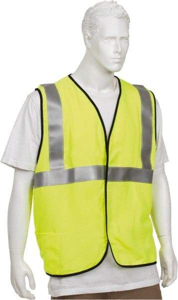 OccuNomix - Size 3XL Flame Resistant/Retardant Yellow Solid General Purpose Vest - 52 to 54" Chest, ANSI 107-2015, ASTM F1506, ATPV=5.4 cal/Sq cm, NFPA 70E/HRC=1, Hook & Loop Closure, 1 Pocket, Modacrylic/Aramid Blend - Industrial Tool & Supply