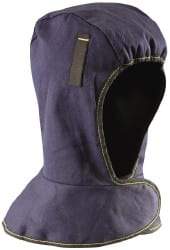 OccuNomix - Navy Blue, Underneath Hard Hat Winter Liner - Shoulder Cape Length, 2 Layer - Industrial Tool & Supply