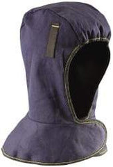 OccuNomix - Navy Blue, Underneath Hard Hat Winter Liner - Shoulder Cape Length, 2 Layer - Industrial Tool & Supply
