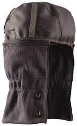 OccuNomix - Navy Blue/Black, Underneath Hard Hat Winter Liner - Long Neck Length, 2 Layer - Industrial Tool & Supply