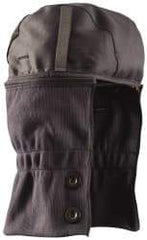 OccuNomix - Navy Blue/Black, Underneath Hard Hat Winter Liner - Long Neck Length, 2 Layer - Industrial Tool & Supply