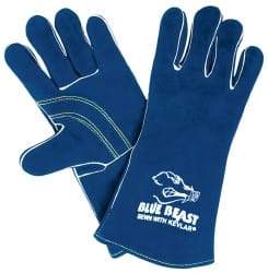 MCR Safety - Size 2XL Cowhide Welding Glove - 13" OAL, Gauntlet Cuff - Industrial Tool & Supply