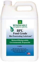 Renewable Lubricants - 1 Gal Bottle Thin Oily Film Penetrant/Lubricant - 0°F to 280°F, Food Grade - Industrial Tool & Supply