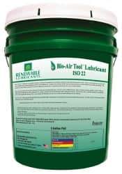 Renewable Lubricants - 5 Gal Pail, ISO 22, Air Tool Oil - -40°F to 420°, Series Bio-Air - Industrial Tool & Supply