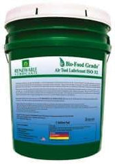 Renewable Lubricants - 5 Gal Pail, ISO 32, Air Tool Oil - -20°F to 230°, 29.33 Viscosity (cSt) at 40°C, 7.34 Viscosity (cSt) at 100°C, Series Bio-Food Grade - Industrial Tool & Supply