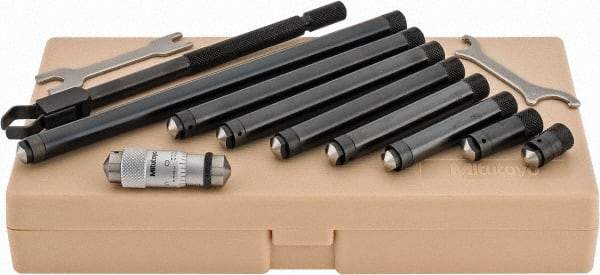 Mitutoyo - 1-1/2 to 12 Inch Range, Mechanical Inside Tubular Micrometer - 0.001 Inch Graduation, 0.00012+m+0.00004xR/20 Inch Accuracy - Industrial Tool & Supply