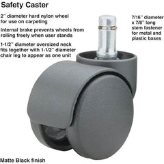 Master Caster - Cushions, Casters & Chair Accessories Type: Caster Set For Use With: Office and Home Furniture - Industrial Tool & Supply