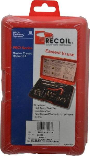 Value Collection - 4 Inserts, 3/4-10, 3/4-10 UNC, Thread Repair Kit - 1.125" Insert Length - Exact Industrial Supply