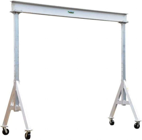 Vestil - 6,000 Lb Load Capacity, Aluminum Gantry Crane - 15' Span - Industrial Tool & Supply