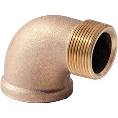 Merit Brass - Brass & Chrome Pipe Fittings Type: 90 Street Elbow Fitting Size: 3 - Industrial Tool & Supply