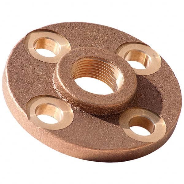 Merit Brass - Brass & Chrome Plated Flanges Style: Companion Pipe Size: 4 (Inch) - Industrial Tool & Supply