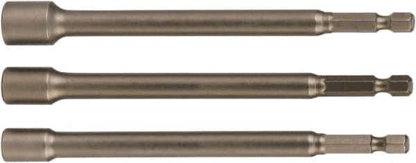 Wiha - 1/4" Drive, Nut Setter Screwdriver Bit - 12" OAL - Industrial Tool & Supply