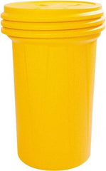 Eagle - 57 Gallon Closure Capacity, Screw On Closure, Yellow Overpack - 55 Gallon Container, HDPE, 550 Lb. Capacity, UN; DOT Listing - Industrial Tool & Supply