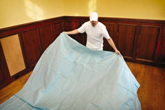 TRIMACO - Medium Weight Coated Sontara Drop Cloth - 12' x 9', 0.001" Thick, One Tuff Professional Grade - Industrial Tool & Supply