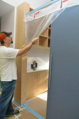 TRIMACO - Medium Weight HDPE Plastic Masking Film - 180' x 4', 0.0004" Thick, Translucent - Industrial Tool & Supply