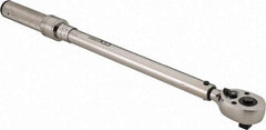 CDI - 1/2" Drive Micrometer Torque Wrench - 34 N/m to 197 N/m Torque, 19" OAL, 1.4 N/m Graduation, Pear Head - Industrial Tool & Supply