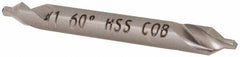 Hertel - #1 Plain Cut 60° Incl Angle Cobalt Combo Drill & Countersink - Industrial Tool & Supply