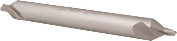 Hertel - #7 Plain Cut 60° Incl Angle High Speed Steel Combo Drill & Countersink - Industrial Tool & Supply