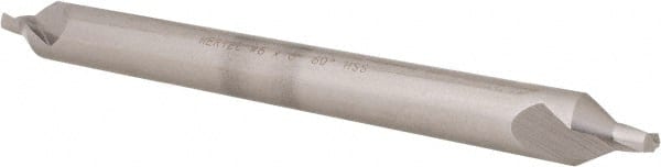 Hertel - #6 Plain Cut 60° Incl Angle High Speed Steel Combo Drill & Countersink - Industrial Tool & Supply