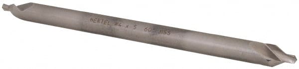 Hertel - #4 Plain Cut 60° Incl Angle High Speed Steel Combo Drill & Countersink - Industrial Tool & Supply