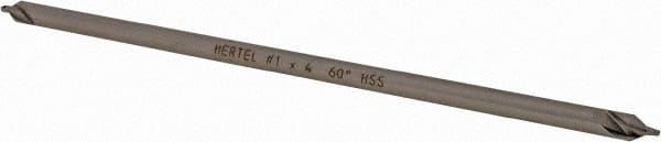 Hertel - #1 Plain Cut 60° Incl Angle High Speed Steel Combo Drill & Countersink - Industrial Tool & Supply