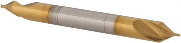 Hertel - #3/0 Plain Cut 60° Incl Angle High Speed Steel Combo Drill & Countersink - Industrial Tool & Supply