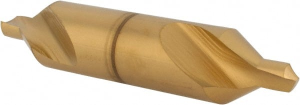 Hertel - #7 Plain Cut 60° Incl Angle High Speed Steel Combo Drill & Countersink - Industrial Tool & Supply