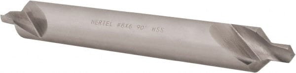 Hertel - #8 Plain Cut 90° Incl Angle High Speed Steel Combo Drill & Countersink - Industrial Tool & Supply