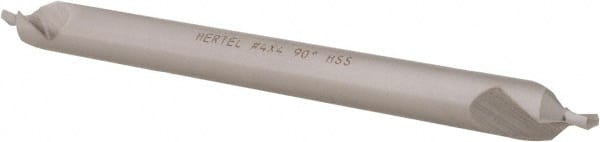 Hertel - #4 Plain Cut 90° Incl Angle High Speed Steel Combo Drill & Countersink - Industrial Tool & Supply
