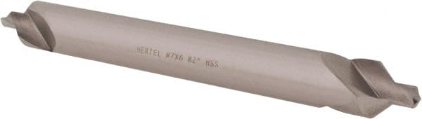 Hertel - #7 Plain Cut 82° Incl Angle High Speed Steel Combo Drill & Countersink - Industrial Tool & Supply