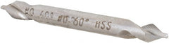 Hertel - #0 Plain Cut 60° Incl Angle High Speed Steel Combo Drill & Countersink - Industrial Tool & Supply