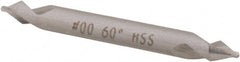 Hertel - #2/0 Plain Cut 60° Incl Angle High Speed Steel Combo Drill & Countersink - Industrial Tool & Supply