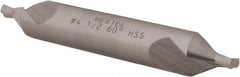 Hertel - #4-1/2 Plain Cut 60° Incl Angle High Speed Steel Combo Drill & Countersink - Industrial Tool & Supply