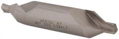 Hertel - #7 Plain Cut 60° Incl Angle Cobalt Combo Drill & Countersink - Industrial Tool & Supply