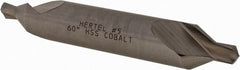 Hertel - #5 Plain Cut 60° Incl Angle Cobalt Combo Drill & Countersink - Industrial Tool & Supply