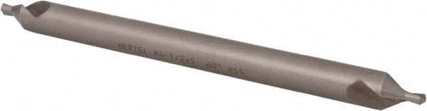 Hertel - #4-1/2 Plain Cut 60° Incl Angle High Speed Steel Combo Drill & Countersink - Industrial Tool & Supply