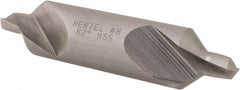 Hertel - #8 Plain Cut 82° Incl Angle High Speed Steel Combo Drill & Countersink - Industrial Tool & Supply
