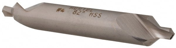 Hertel - #4 Plain Cut 82° Incl Angle High Speed Steel Combo Drill & Countersink - Industrial Tool & Supply