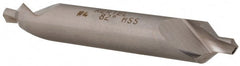 Hertel - #4 Plain Cut 82° Incl Angle High Speed Steel Combo Drill & Countersink - Industrial Tool & Supply