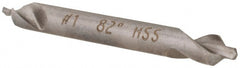 Hertel - #1 Plain Cut 82° Incl Angle High Speed Steel Combo Drill & Countersink - Industrial Tool & Supply